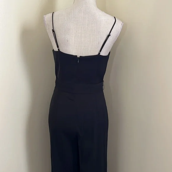 🆕 ANTONIO MELANI Black Jumpsuit with Sweetheart Neckline and Wide-Leg - Picture 11 of 17